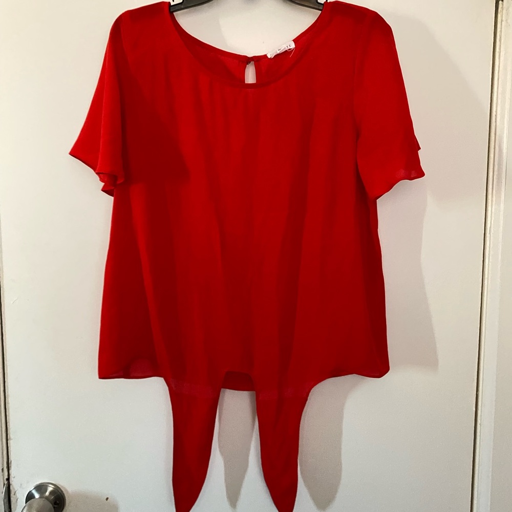 Women’s red blouse